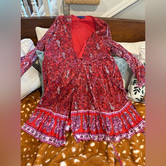 Anthropologie Ro’s Garden Drew Long-Sleeve Weap Dress. NWOT Sz XL - Picture 5 of 5